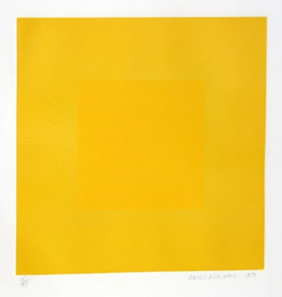 Eau-Forte Et Aquatinte Anuszkiewicz - Summer Suite (Yellow with Yellow)