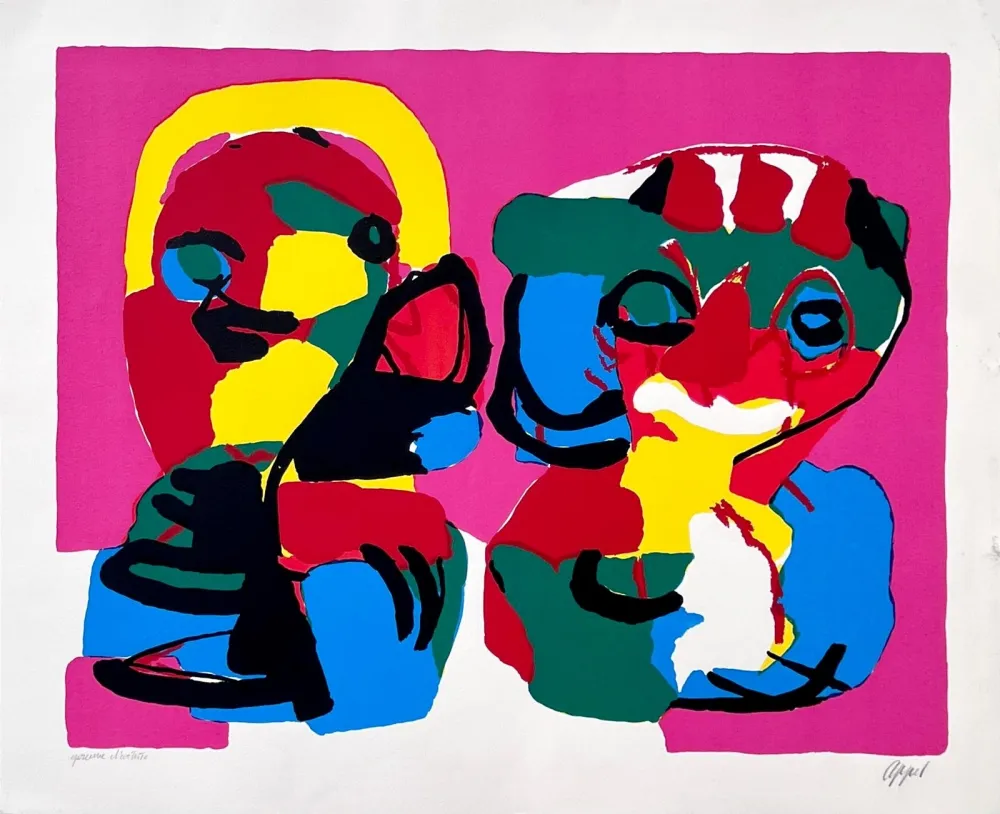 Lithographie Appel - Au printemps 