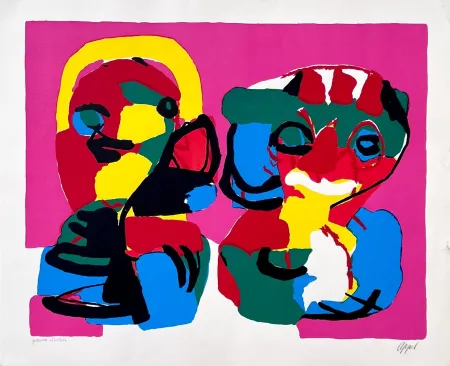 Lithographie Appel - Au printemps 