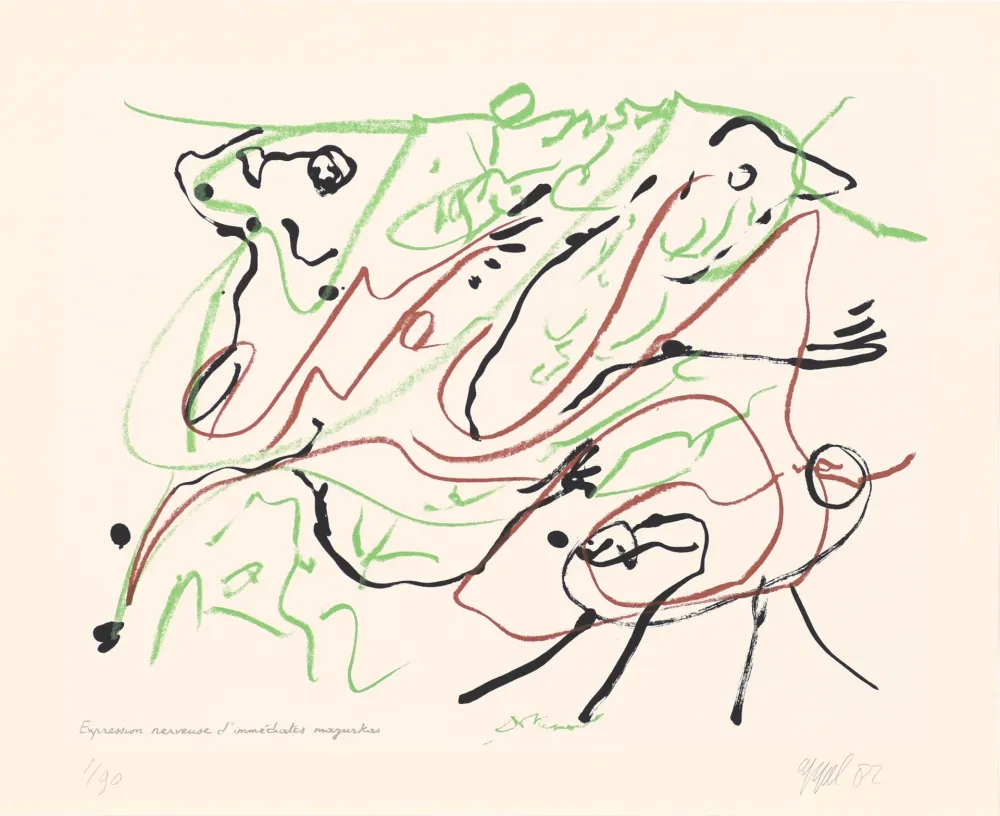 Sérigraphie Appel - Duo 04 : Expression nerveuse