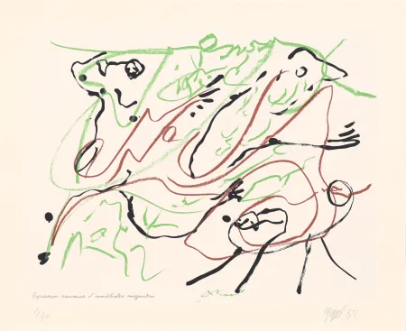 Sérigraphie Appel - Duo 04 : Expression nerveuse