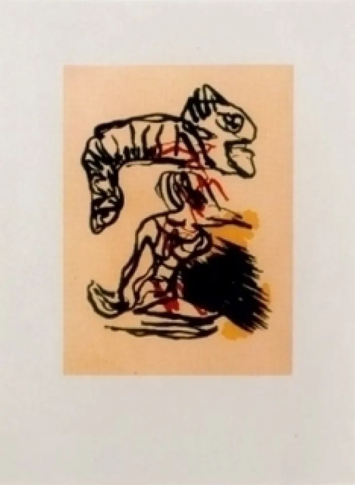 Eau-Forte Et Aquatinte Appel - Salto Sobre La Cabeza