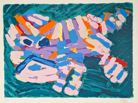 Lithographie Appel - Stalking Cat 