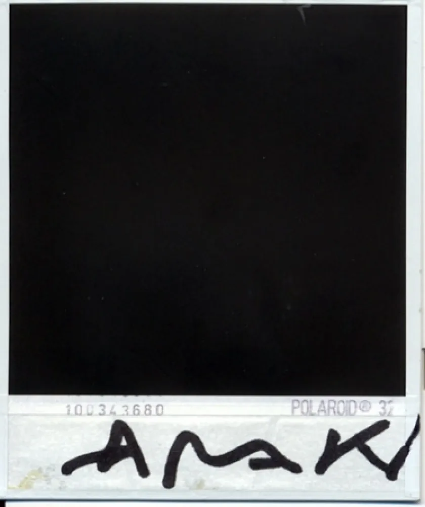 Photographie Araki - Parte trasera de la polaroid