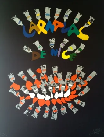 Lithographie Arman - Carnaval de Nice