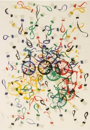 Lithographie Arman - Composition