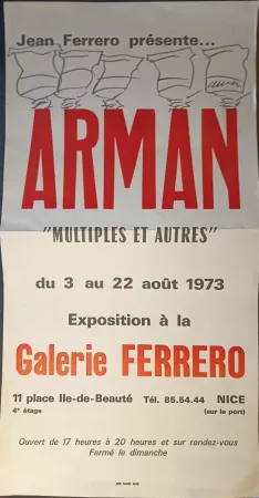 Affiche Arman - '' Multiples et Autres ''