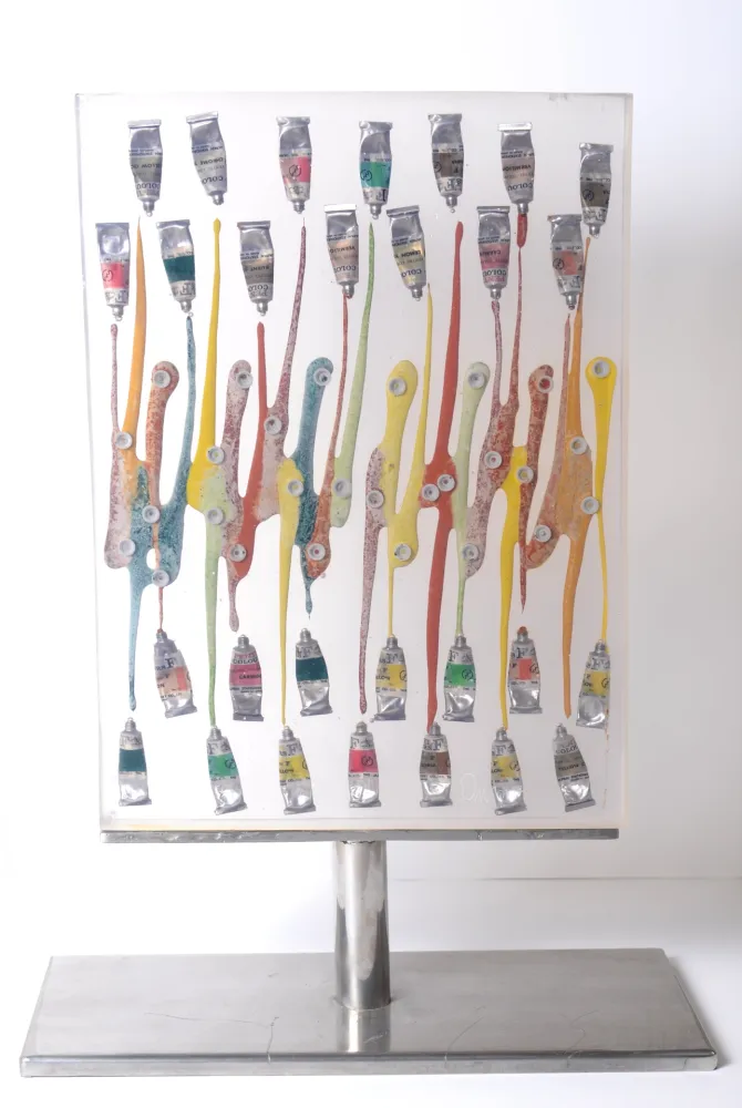 Aucune Technique Arman - Paint Tubes, circa 1967 - Hand-signed