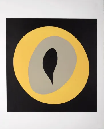 Gravure Sur Bois Arp - Composition (B)