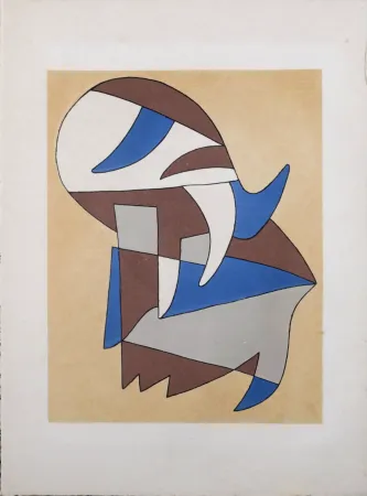 Lithographie Arp - Jean Arp & Alberto Magnelli  - Untitled Collaboration, Aux Nourritures Terrestres, 1950 