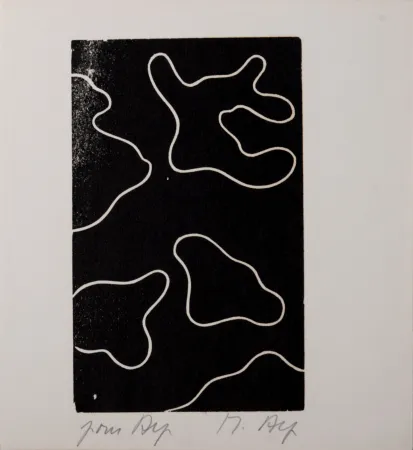 Gravure Sur Bois Arp - Multiple Femme VII, 1956