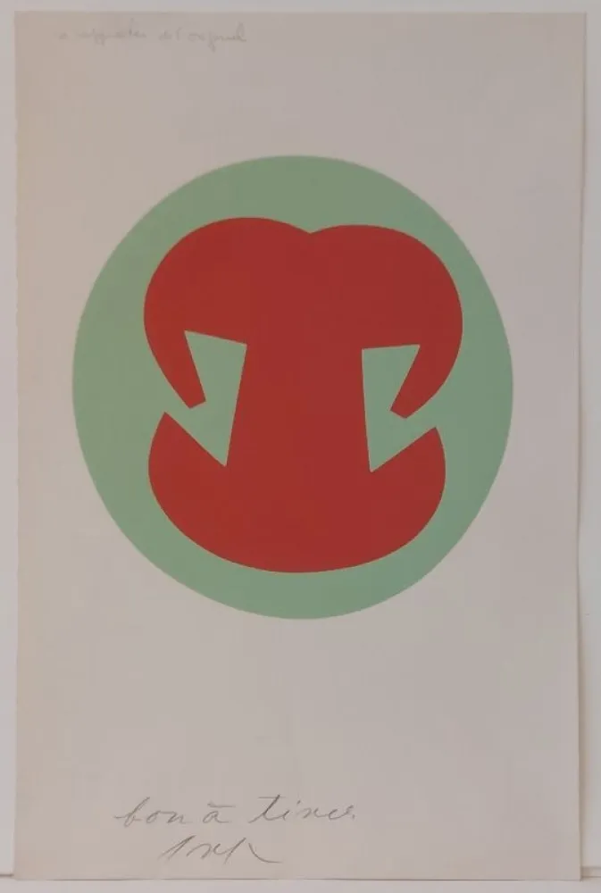 Gravure Sur Bois Arp - Sans titre