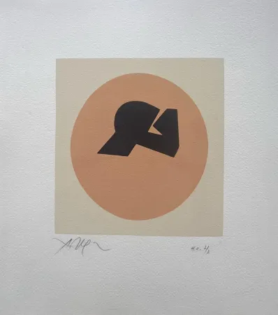 Gravure Sur Bois Arp - Soleil recerclé 