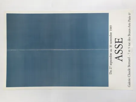 Affiche Asse - Galerie Claude Bernard