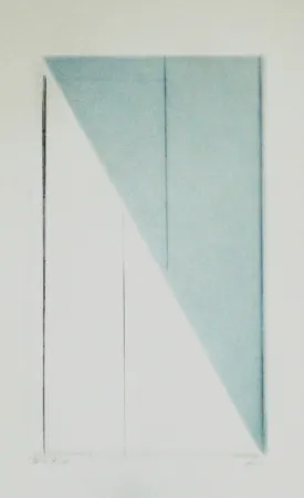 Aquatinte Asse - Verticales sur un versant