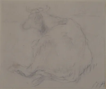 Aucune Technique Auberjonois - Liegende Kuh / Reclining cow