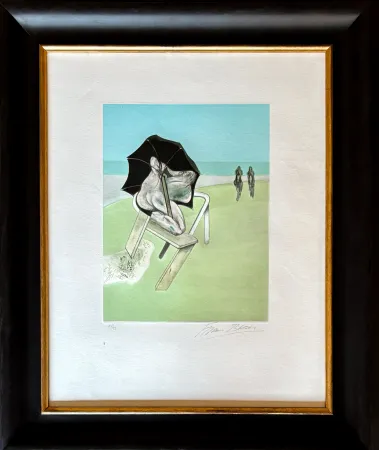 Gravure Bacon - Francis Bacon (1909–1992) - Metropolitan Triptych. Left panel - Color etching and aquatint on Guarro laid paper - 1981