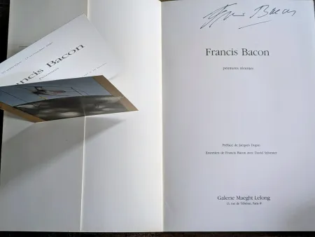 Aucune Technique Bacon - Francis Bacon - Peintures Récentes,  Hand-Signed catalog and invitation,  1984