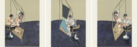 Lithographie Bacon - Three Studies of a Male Back 