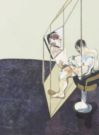 Lithographie Bacon - Three Studies of Male Back (One Work - Right hand panel of the triptych)