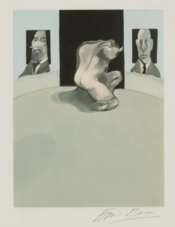 Eau-Forte Et Aquatinte Bacon - Triptych: Center panel (Sabatier 4)