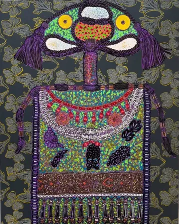 Sérigraphie Baj - Lady Virginia Woolf