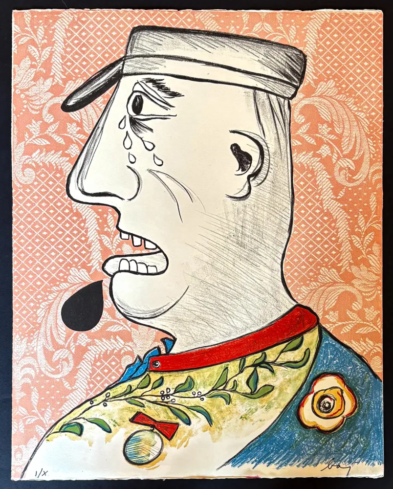 Lithographie Baj - Le grande Charles