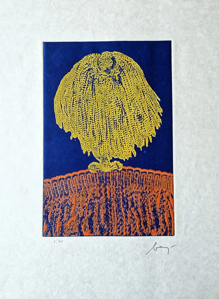 Eau-Forte Baj - Le lièvre de la lune