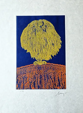 Eau-Forte Baj - Le lièvre de la lune