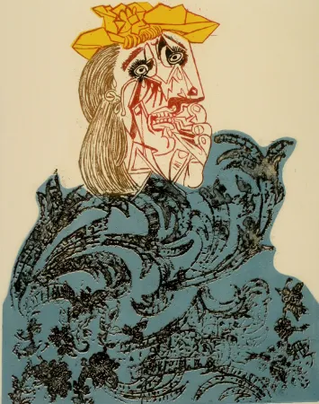 Eau-Forte Baj - Le maillot rouge