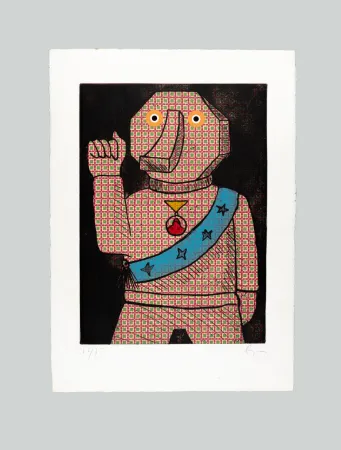 Eau-Forte Et Aquatinte Baj - Piccolo Ubu