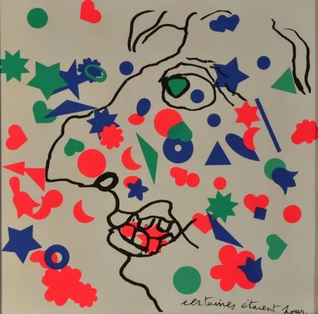 Lithographie Baj - Pour ou contre