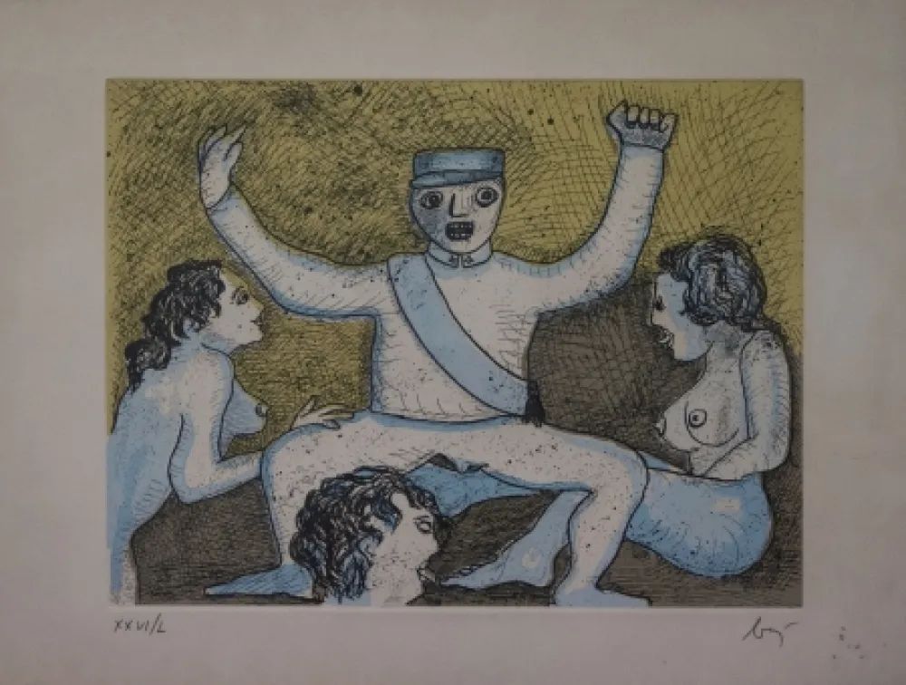 Lithographie Baj - Senza titolo