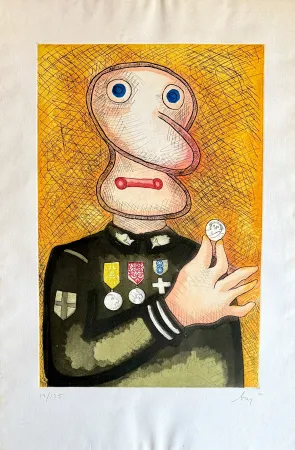 Gravure Baj - Uomo dalla medaglia