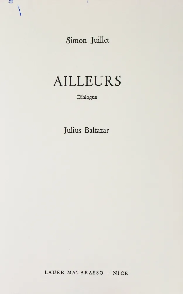 Livre Illustré Baltazar - Ailleurs