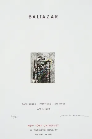 Eau-Forte Baltazar - Sans titre