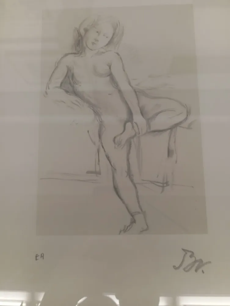 Lithographie Balthus - Desnudo sentado