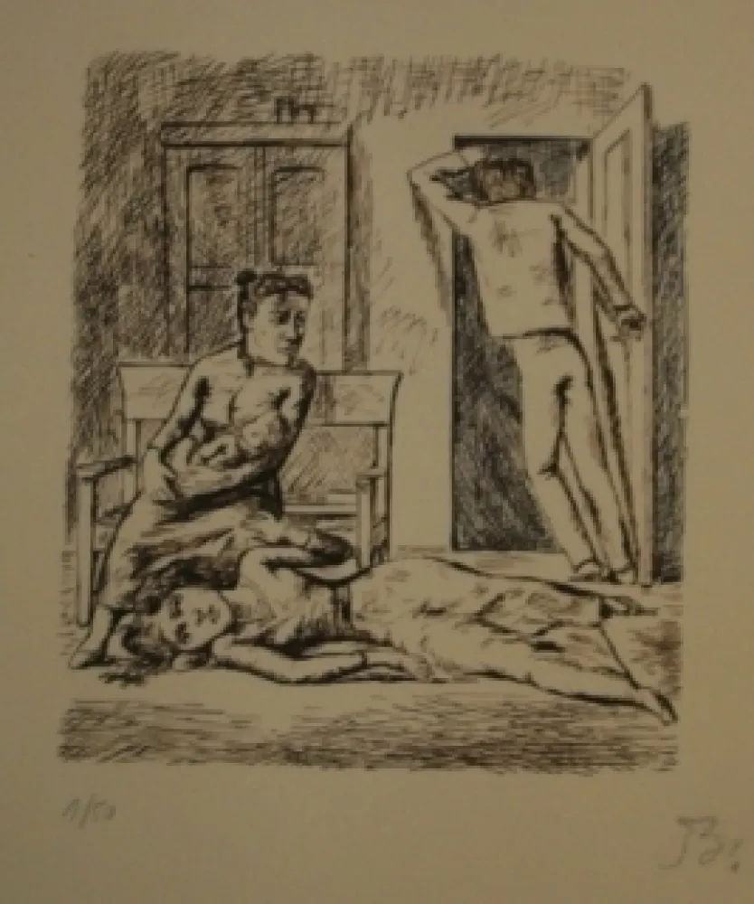 Lithographie Balthus - Les hauts de hurlevent