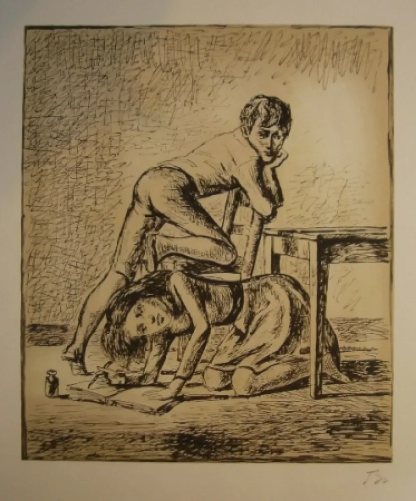 Lithographie Balthus - Les hauts de hurlevent 