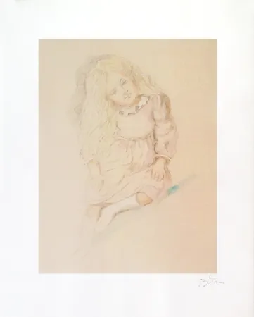 Lithographie Balthus - Valérie (1994)