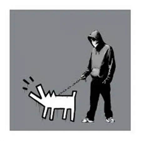Sérigraphie Banksy - Choose Your Weapon (Grey)