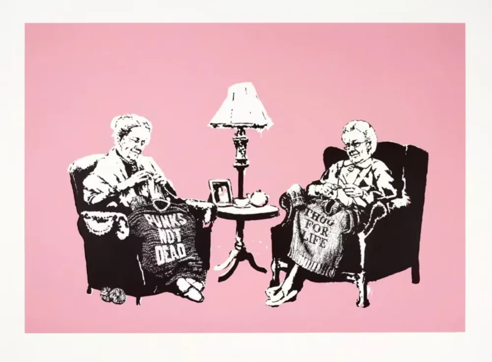 Sérigraphie Banksy - Grannies (Unsigned)