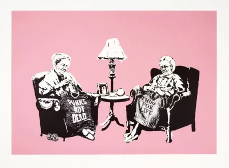 Sérigraphie Banksy - Grannies (Unsigned)