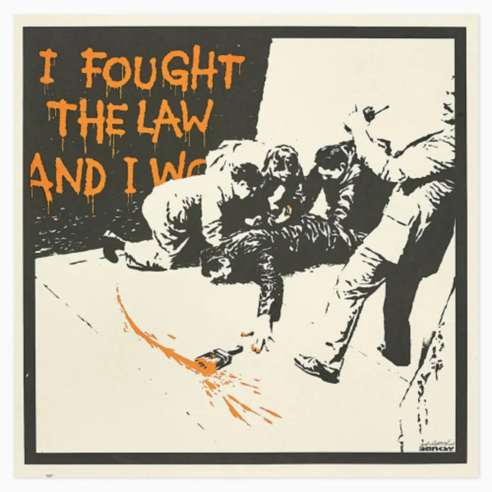 Sérigraphie Banksy - I Fought The Law, 2004