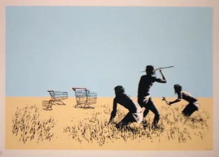Sérigraphie Banksy - Trolley Hunters - Trolleys 