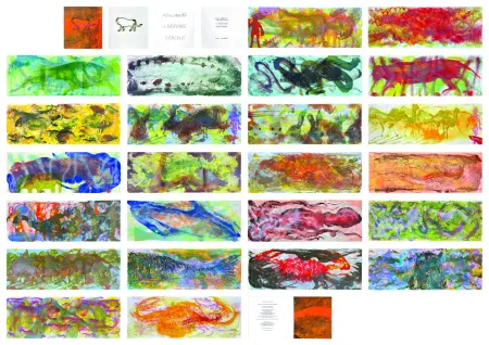 Lithographie Barcelo - Le Bestiaire ou Cortège d'Orphée de Guillaume Apollinaire par Miquel Barceló