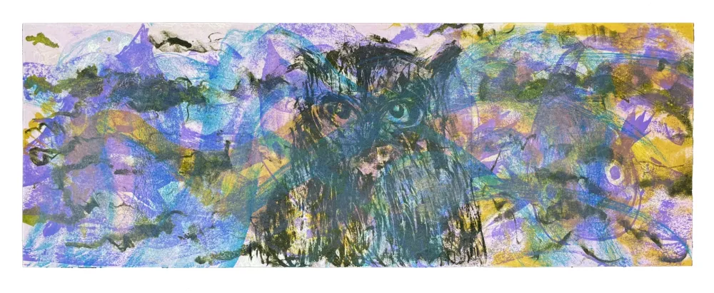 Lithographie Barcelo - Le Hibou