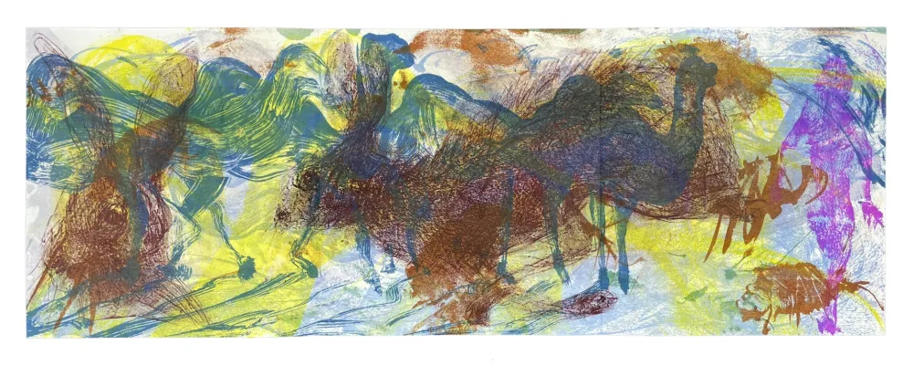 Lithographie Barcelo - Le Lièvre