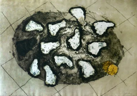 Gravure Barcelo - Les huitres