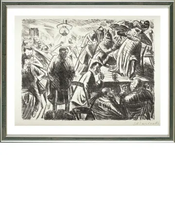 Lithographie Barlach - Frau Venus, 1919